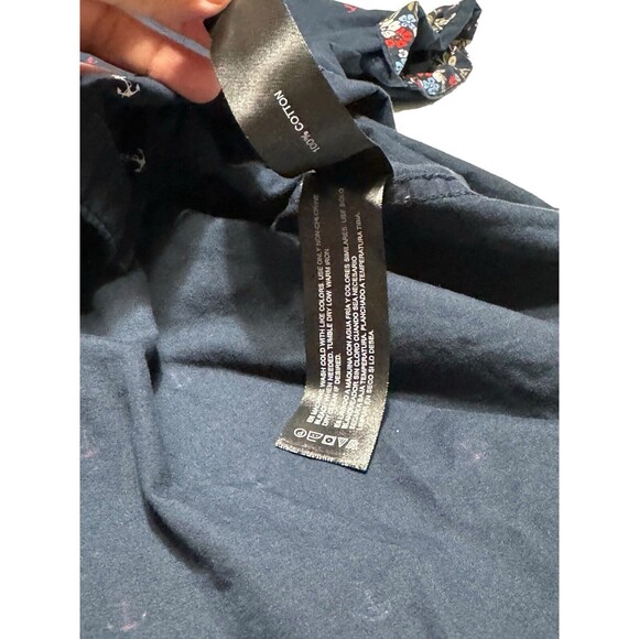 Denim & Flower‎ Men’s Ricky Singh Short Sleeve Shirt Size Medium anchors - Picture 5 of 9